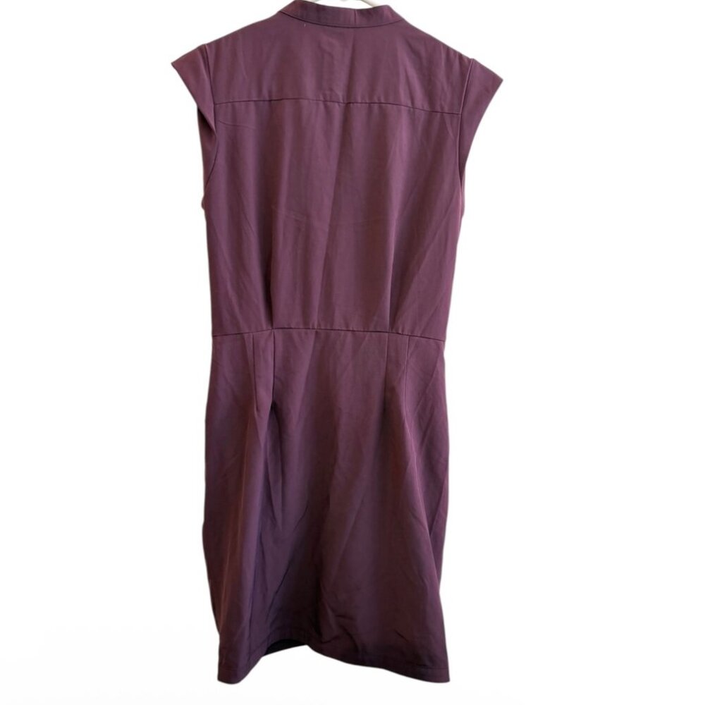 Ark & Co Draped Purple V-Neck Dress - Picture 2 of 12